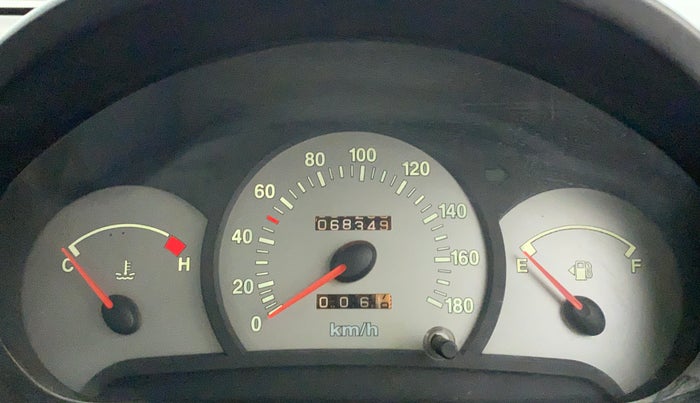 2012 Hyundai Santro Xing GL PLUS, Petrol, Manual, 68,349 km, Odometer Image
