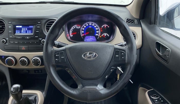 2019 Hyundai Grand i10 MAGNA 1.2 KAPPA VTVT, CNG, Manual, 69,561 km, Steering Wheel Close Up