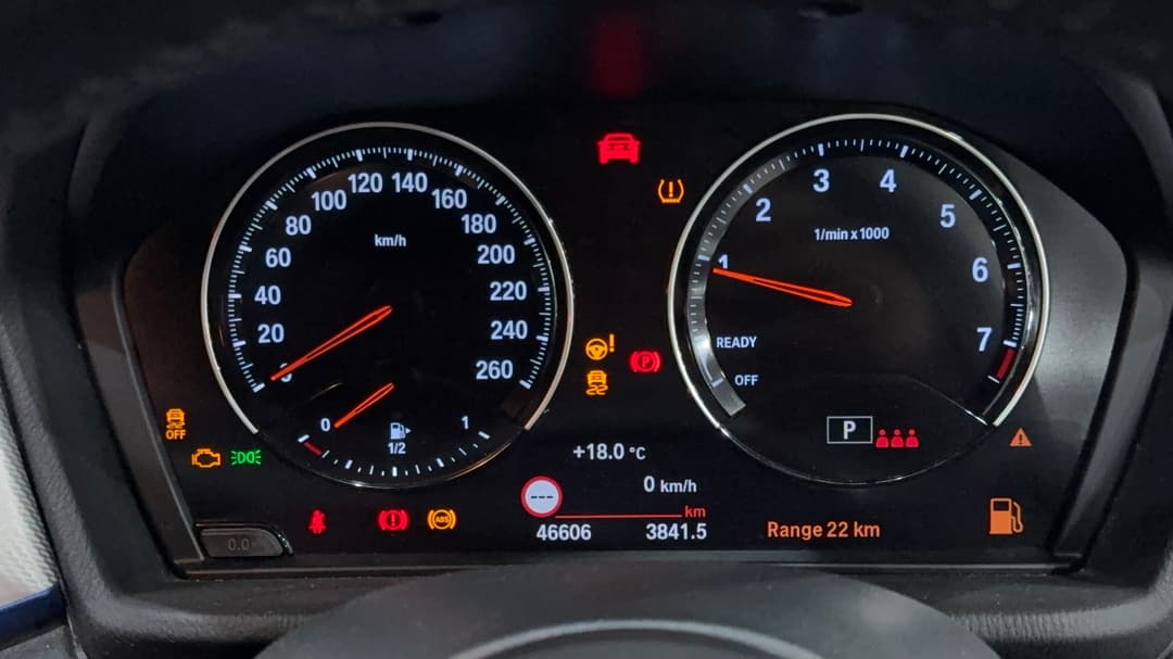 2022 BMW X1 sDrive 18i M Sport, Automatic, 46606 km, Odometer View