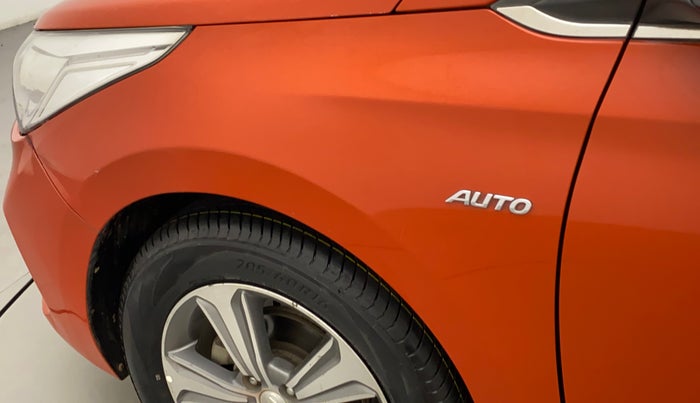 2017 Hyundai Verna 1.6 VTVT SX (O) AT, Petrol, Automatic, 71,002 km, Left fender - Minor scratches