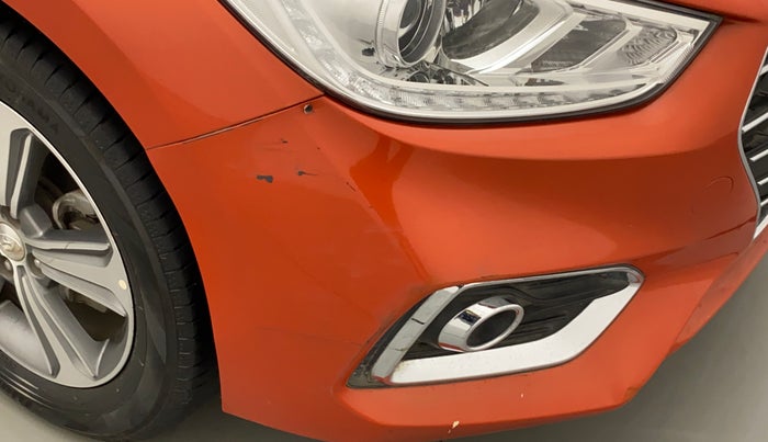2017 Hyundai Verna 1.6 VTVT SX (O) AT, Petrol, Automatic, 71,002 km, Front bumper - Minor scratches