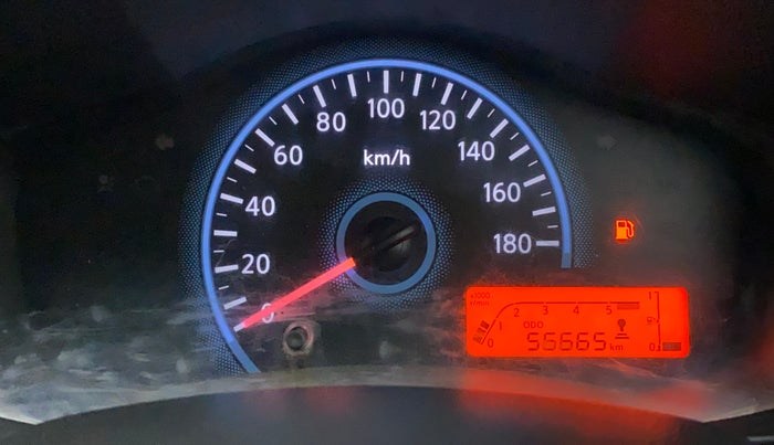 2018 Datsun Redi Go T (O), Petrol, Manual, 56,665 km, Odometer Image