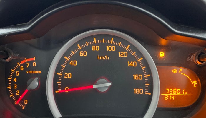 2015 Maruti Celerio ZXI OPT, Petrol, Manual, 75,601 km, Odometer Image