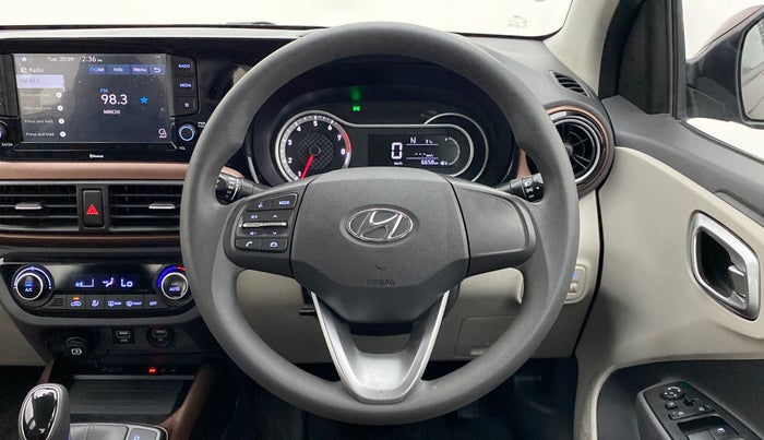 2021 Hyundai AURA SX+ AT, Petrol, Automatic, 6,697 km, Steering Wheel Close Up