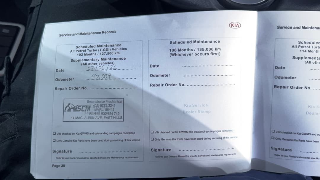 Service History
