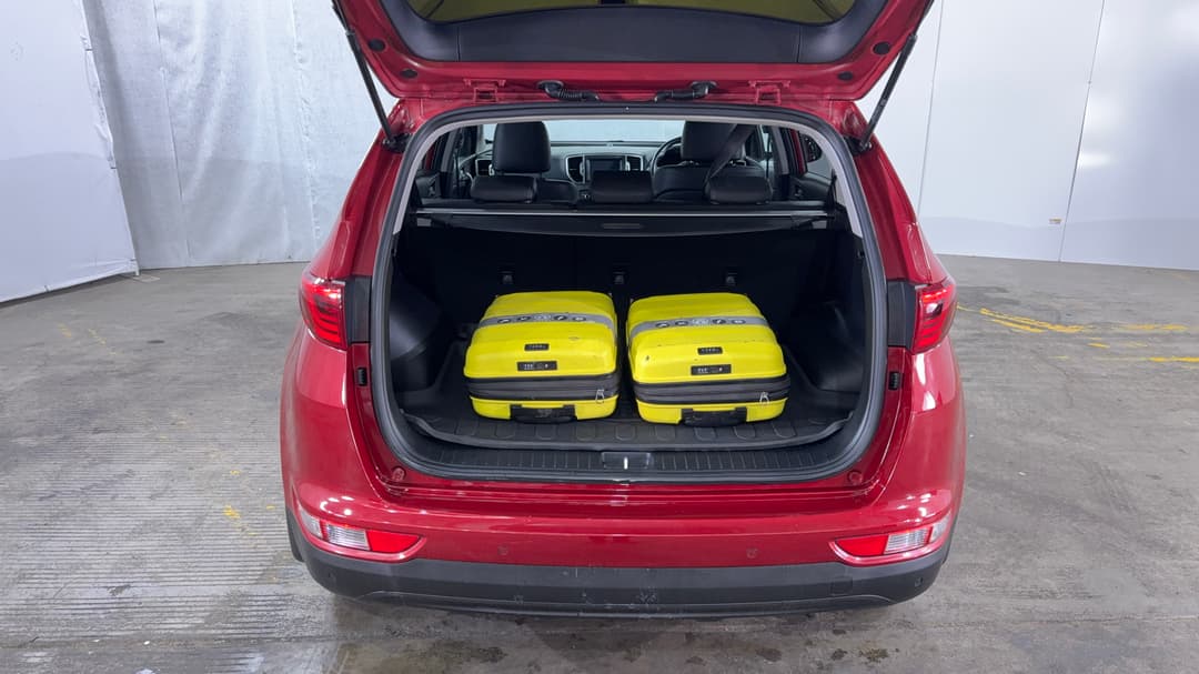Boot Inside View with Luggage