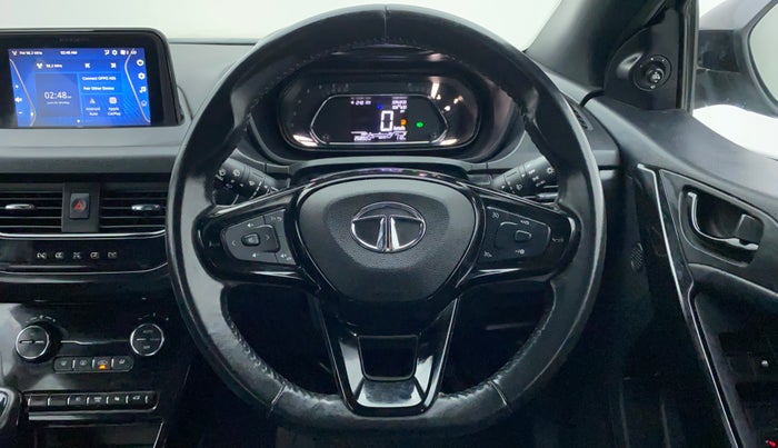 2022 Tata NEXON XZ PLUS (O) PETROL DARK EDITION, Petrol, Manual, 27,443 km, Steering Wheel Close Up