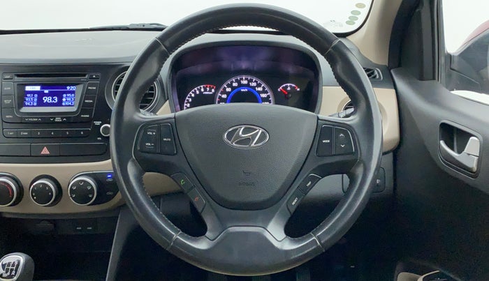 2015 Hyundai Grand i10 ASTA (O) 1.2 KAPPA VTVT, Petrol, Manual, 48,912 km, Steering Wheel Close Up
