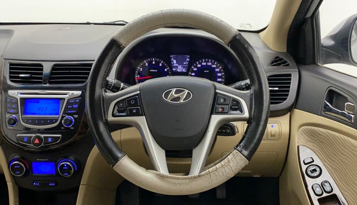 2014 Hyundai Verna FLUIDIC 1.6 VTVT SX, Petrol, Manual, 46,319 km, Steering Wheel Close Up