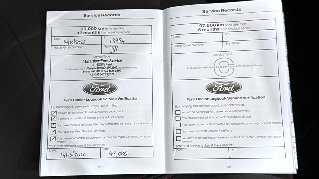 2022 Ford Ranger Raptor 2.0 (4x4), Automatic, 87639 km, Service History