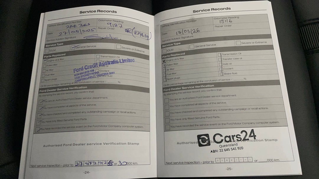 2024 Ford Ranger Wildtrak 2.0 (4x4), Automatic, 15119 km, Service History