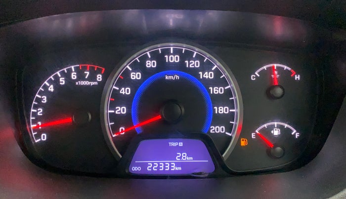 2015 Hyundai Grand i10 SPORTZ 1.2 KAPPA VTVT, Petrol, Manual, 22,333 km, Instrument cluster - Glass has scratches