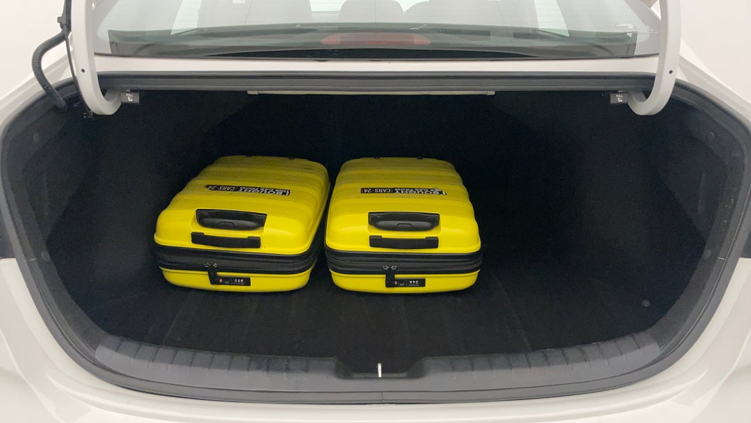 Boot Inside View with Luggage