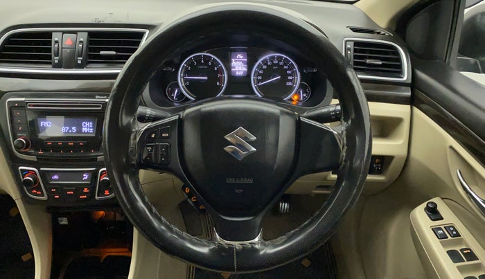 2018 Maruti Ciaz ZETA 1.4  MT PETROL, Petrol, Manual, 70,840 km, Steering Wheel Close Up