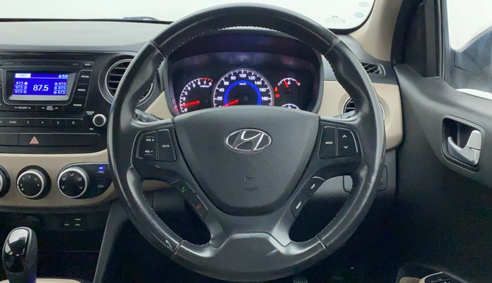 2016 Hyundai Grand i10 ASTA (O) AT 1.2 KAPPA VTVT, Petrol, Automatic, 43,634 km, Steering Wheel Close Up