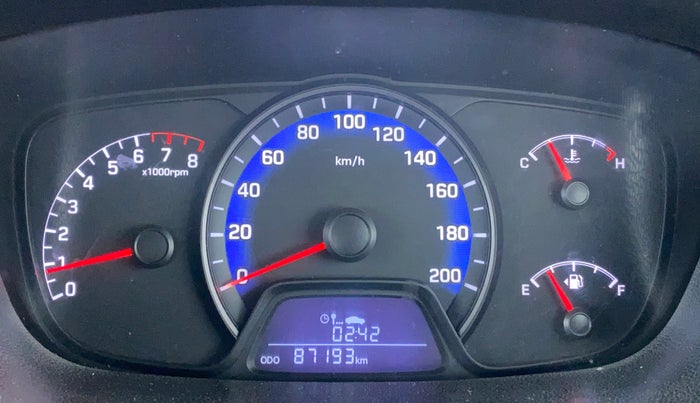 2014 Hyundai Xcent SX 1.2 OPT, Petrol, Manual, 87,378 km, Odometer Image