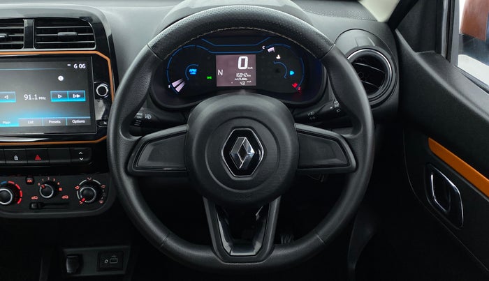 2019 Renault Kwid 1.0 CLIMBER OPT AMT, Petrol, Automatic, 16,776 km, Steering Wheel Close Up