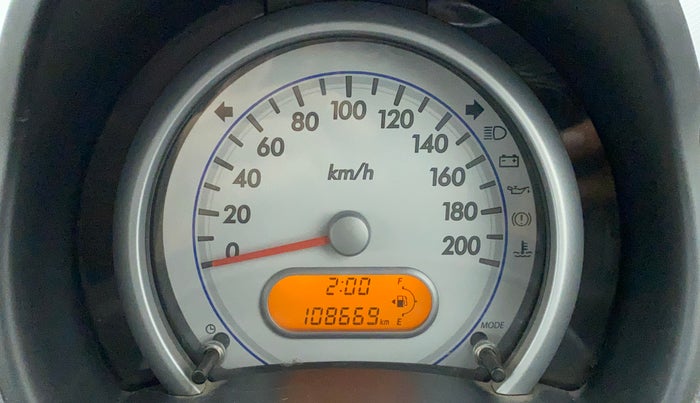 2011 Maruti Ritz VXI, Petrol, Manual, 1,08,669 km, Odometer Image