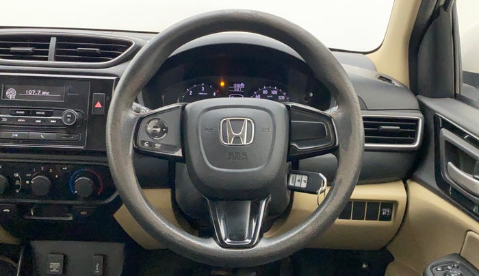 2018 Honda Amaze 1.5L I-DTEC S, Diesel, Manual, 1,33,699 km, Steering Wheel Close Up