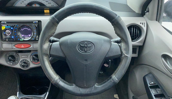 2011 Toyota Etios G, Petrol, Manual, 29,047 km, Steering Wheel Close Up