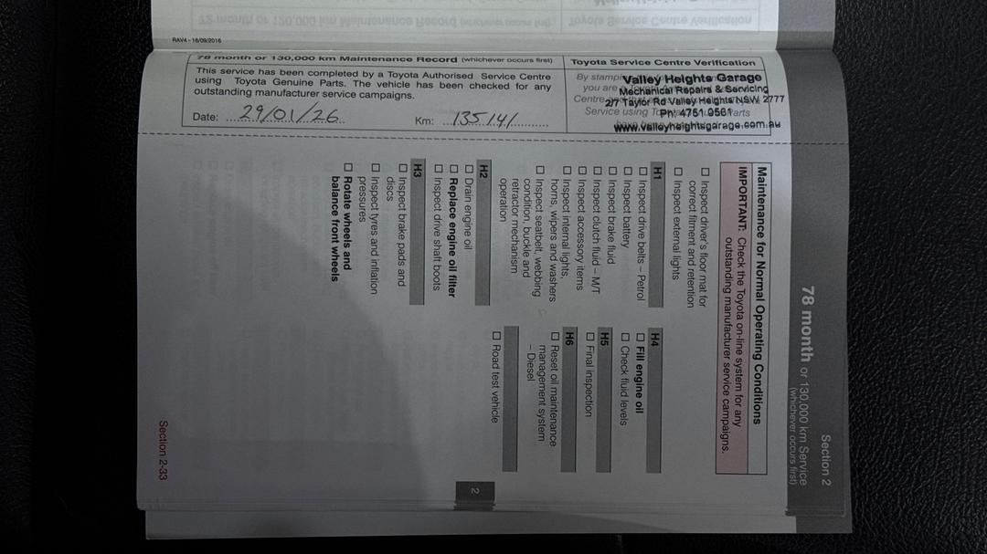 2017 Toyota RAV4 Gxl (2WD), Automatic, 139803 km, Service History
