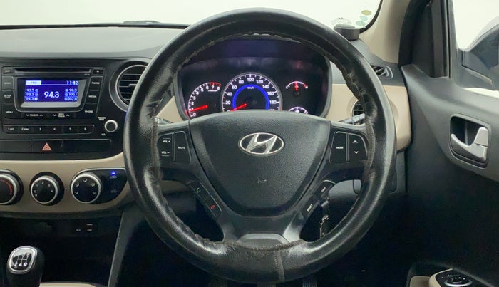 2016 Hyundai Grand i10 SPORTZ 1.2 KAPPA VTVT, Petrol, Manual, 40,032 km, Steering Wheel Close Up
