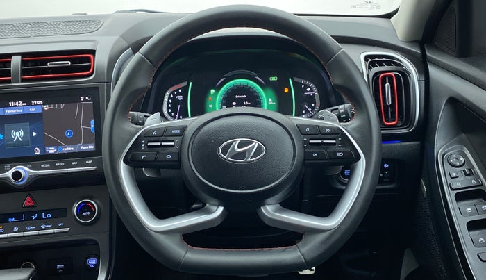 2020 Hyundai Creta SX (O) 1.4 TURBO DCT, Petrol, Automatic, 12,237 km, Steering Wheel Close Up