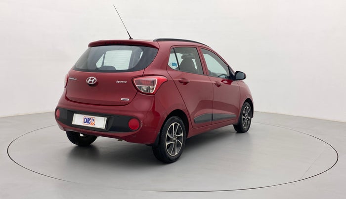 2017 Hyundai Grand i10 SPORTZ (O) AT 1.2 KAPPA VTVT, Petrol, Automatic, 40,570 km, Right Back Diagonal