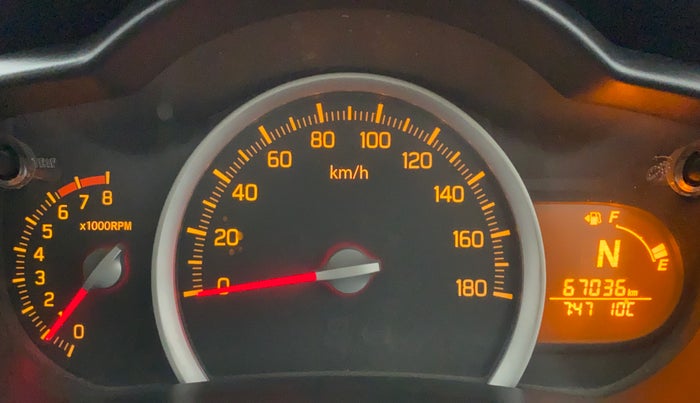 2015 Maruti Celerio VXI AGS, Petrol, Automatic, 66,916 km, Odometer Image
