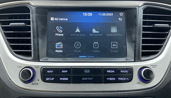 2017 Hyundai Verna 1.6 SX (O) CRDI MT, Diesel, Manual, 1,10,600 km, Infotainment System
