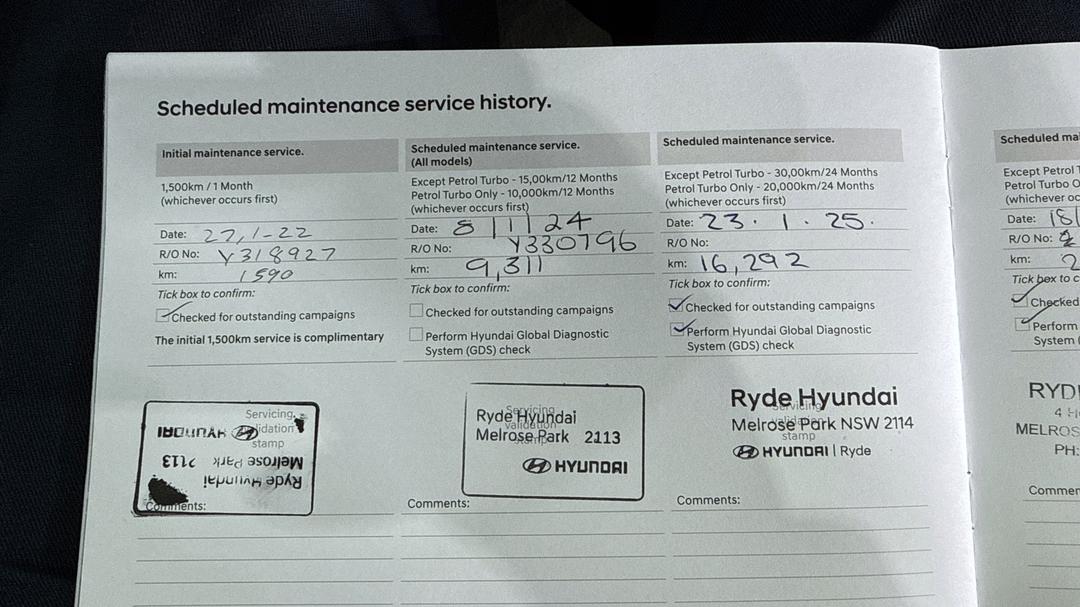 2022 Hyundai Kona Elite (FWD), Automatic, 24384 km, Service History