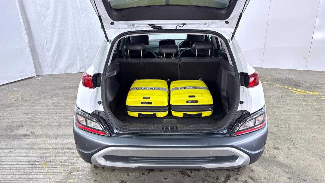 2022 Hyundai Kona Elite (FWD), Automatic, 24384 km, Boot Inside View with Luggage