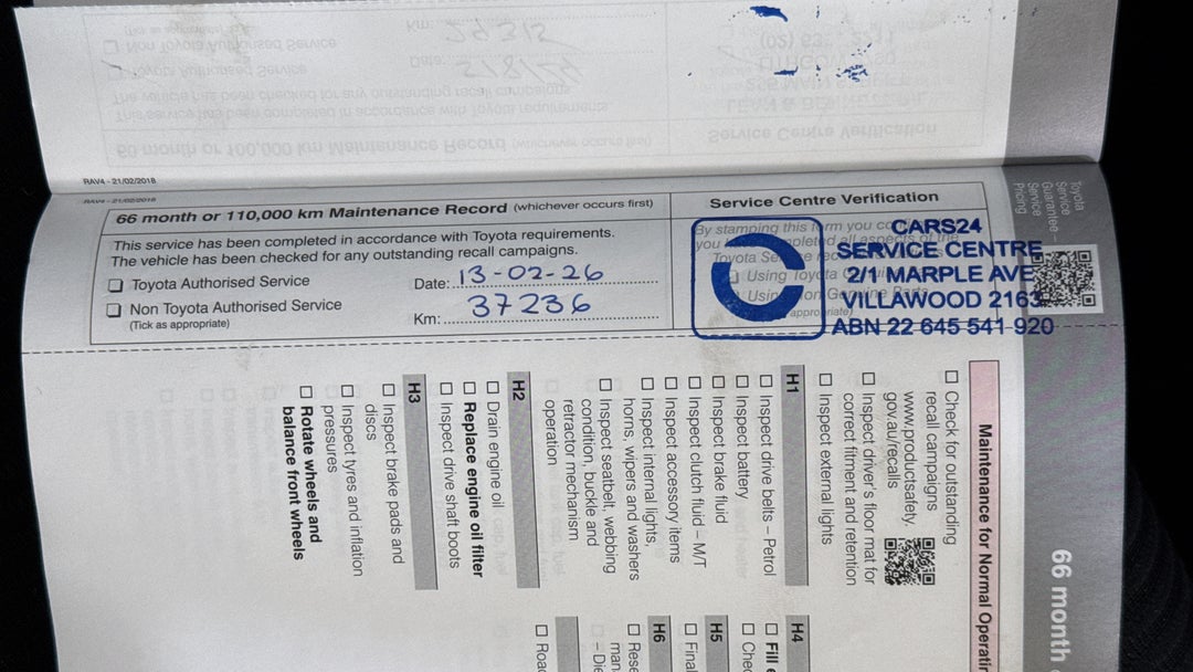 2018 Toyota RAV4 Gx (2WD), Automatic, 37256 km, Service History