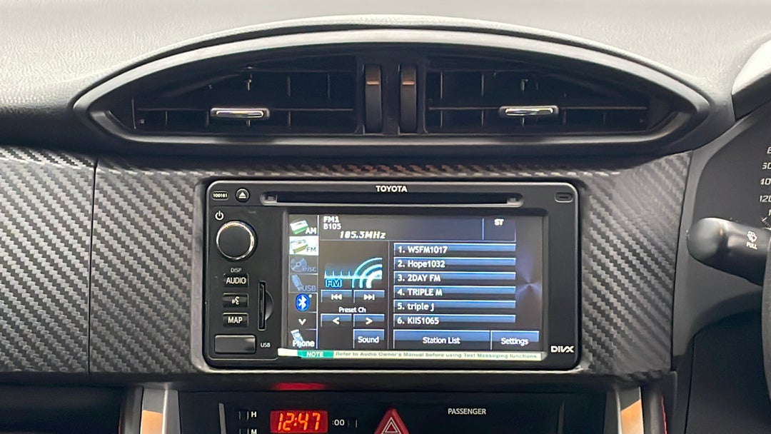 2015 Toyota 86 Gts, Manual, 31652 km, Infotainment System