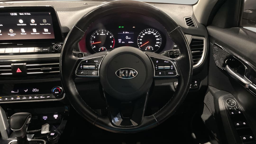 2020 Kia Seltos Sport+ (FWD), Automatic, 88940 km, Steering Wheel Close-up