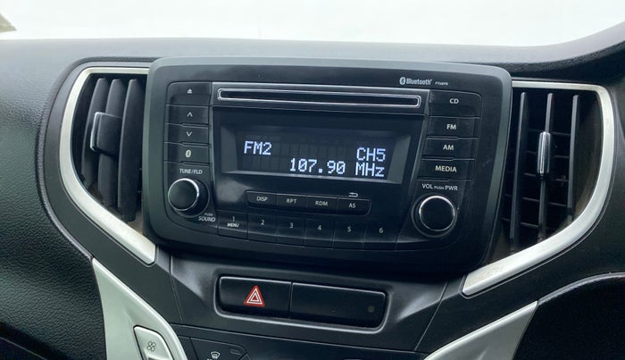 2018 Maruti Baleno ZETA PETROL 1.2, Petrol, Manual, 39,800 km, Infotainment system - Reverse camera not working