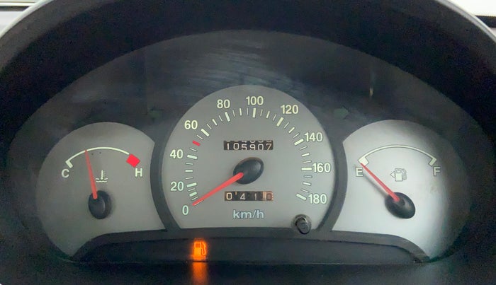 2010 Hyundai Santro Xing GL, Petrol, Manual, 1,05,287 km, Odometer Image