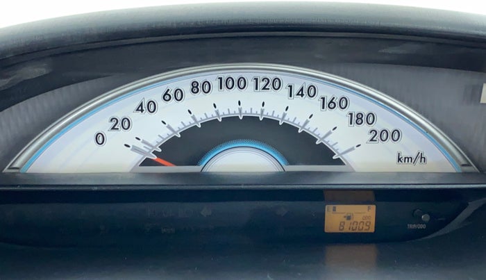 2011 Toyota Etios G, Petrol, Manual, 81,055 km, Odometer Image