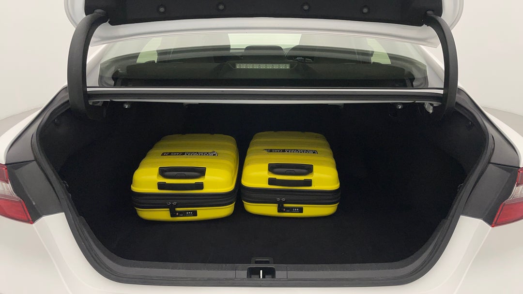 Boot Inside View with Luggage