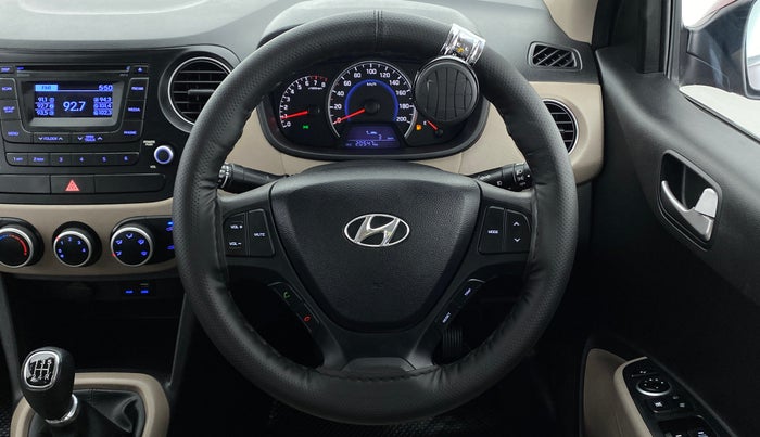 2016 Hyundai Grand i10 SPORTZ 1.2 KAPPA VTVT, Petrol, Manual, 20,590 km, Steering Wheel Close Up