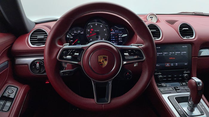 Porsche Cayman-Steering Wheel Close-up