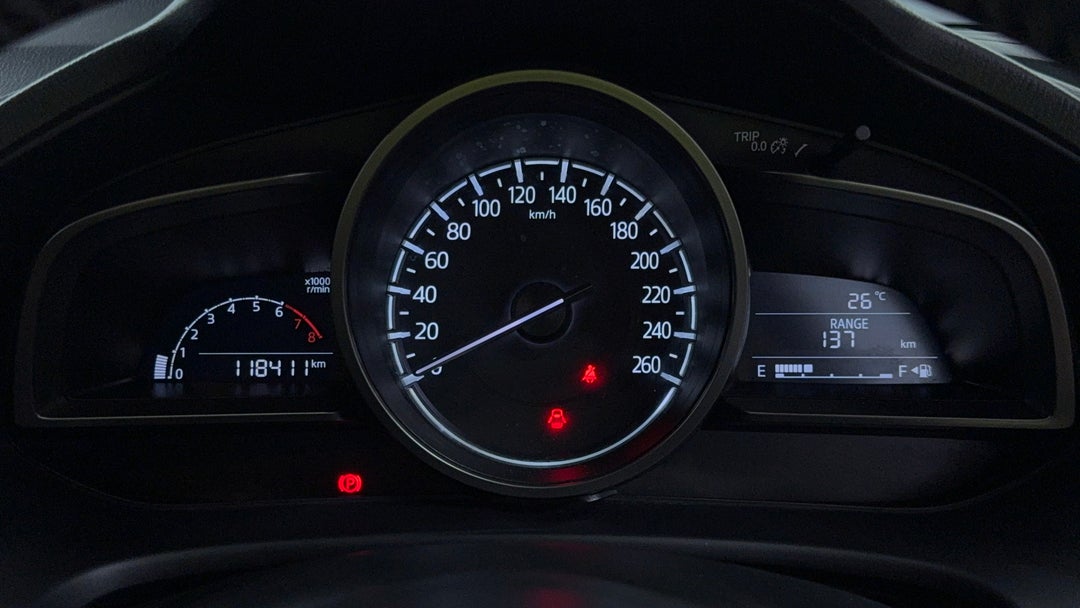 2017 Mazda 3 Sp25, Manual, 118411 km, Odometer View