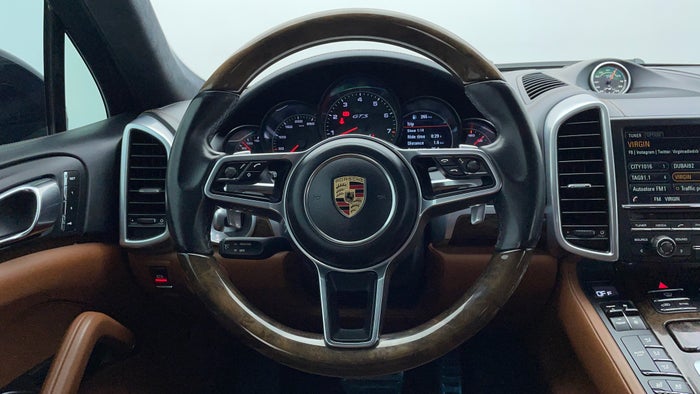 Porsche Cayenne-Steering Wheel Close-up