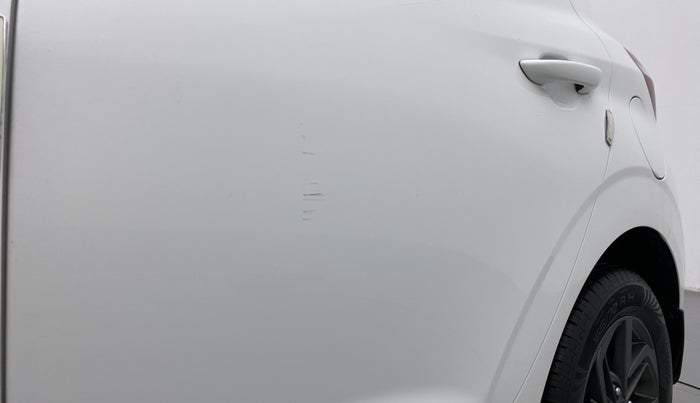 2020 Hyundai GRAND I10 NIOS SPORTZ AMT 1.2 KAPPA VTVT, Petrol, Automatic, 13,085 km, Rear left door - Minor scratches