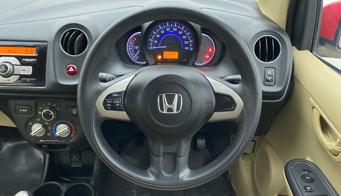 2015 Honda Brio S MT, Petrol, Manual, 40,626 km, Steering Wheel Close Up