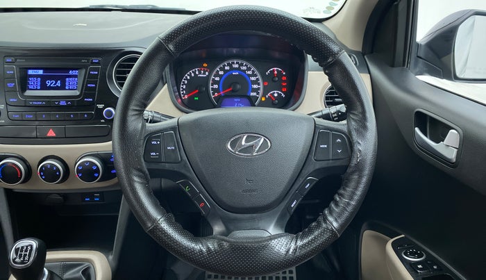 2016 Hyundai Grand i10 SPORTZ 1.2 KAPPA VTVT, Petrol, Manual, 46,697 km, Steering Wheel Close Up