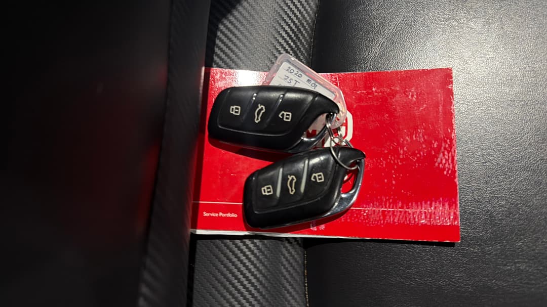 2020 MG Zst Excite, Automatic, 82249 km, Key Close-up
