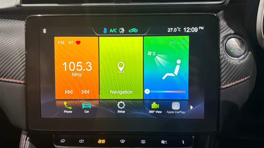 2020 MG Zst Excite, Automatic, 82249 km, Infotainment System