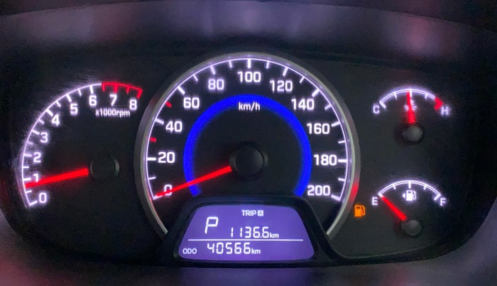 2018 Hyundai Grand i10 MAGNA AT 1.2 KAPPA VTVT, Petrol, Automatic, 40,561 km, Odometer Image