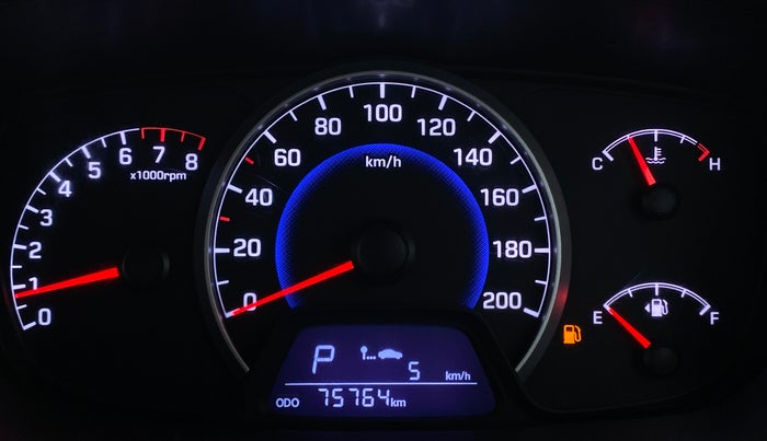 2016 Hyundai Grand i10 Magna 1.2 AT  VTVT, Petrol, Automatic, 75,800 km, Odometer Image